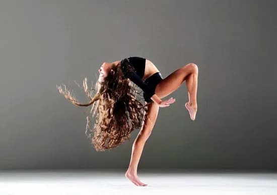 Star-Struck Freestyle dancer in a backbend, hair in motion