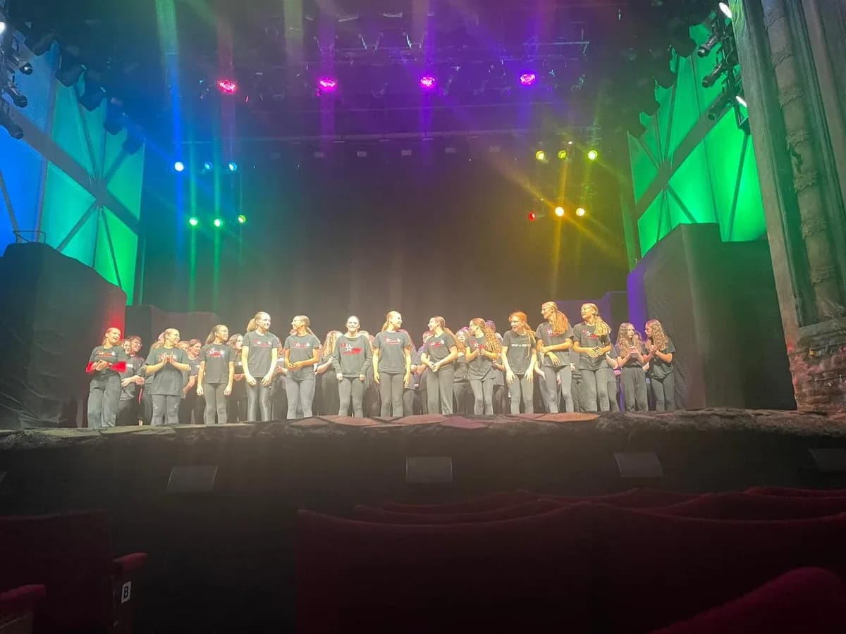 Star-Struck students at the Shaftesbury Theatre in the West End