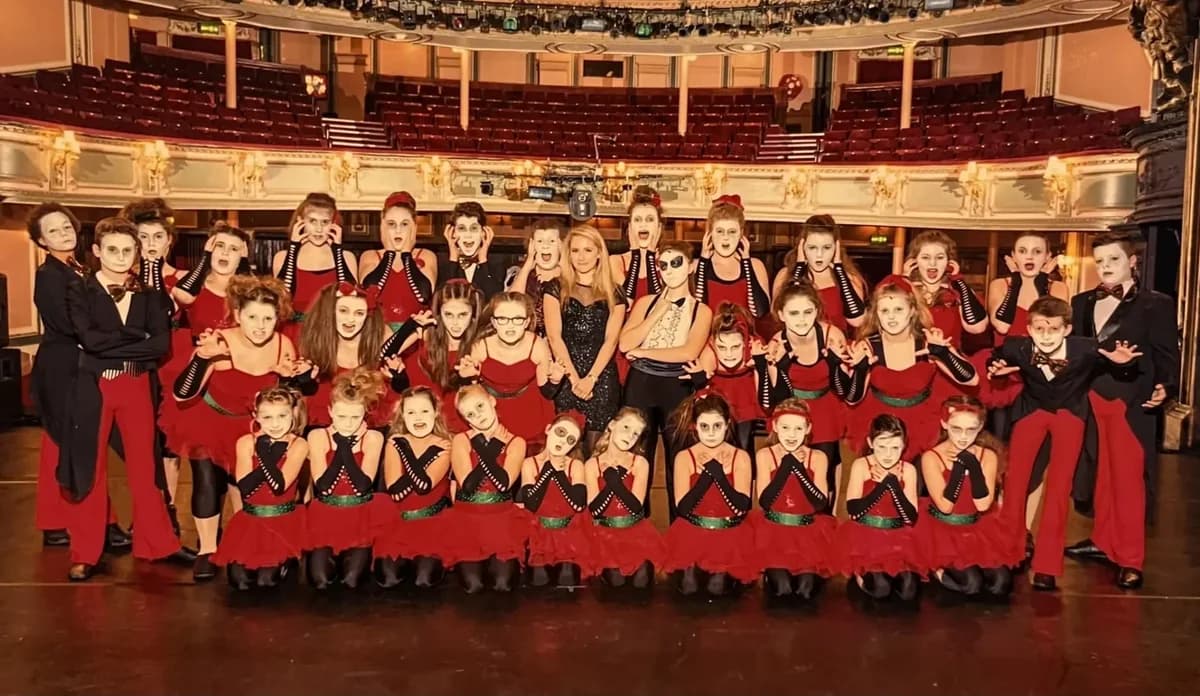 On stage at His Majesty's Theatre